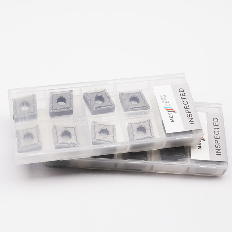 Plaquettes de tournage en cermet à base de TiCN haute résistance CNMG120408-MS1 avec dureté HRA92.5 pour la résistance à l'usure en tournage extérieur