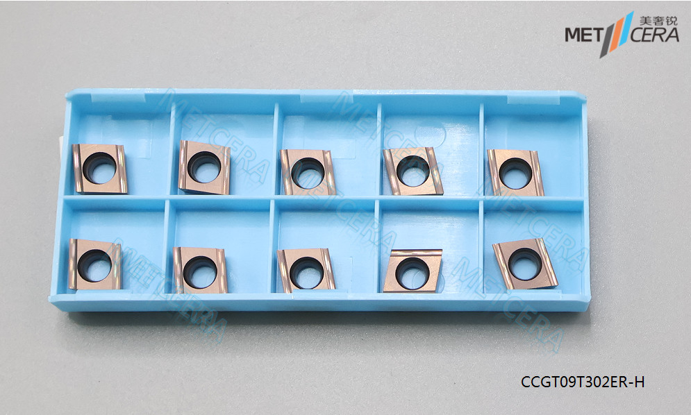 Insert de tournage de carbure Diamant 80° Insert de carbure positif CCGT09T Pour tourner le porte-outils Insert de perçage