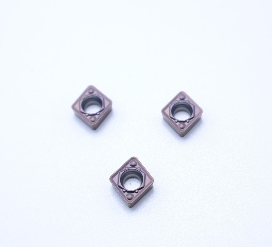 Outil de découpe de carbure résistant à la fracture inserts CCMT060208-1HQ PV4312 Bonne douceur de surface pour le tournage interne