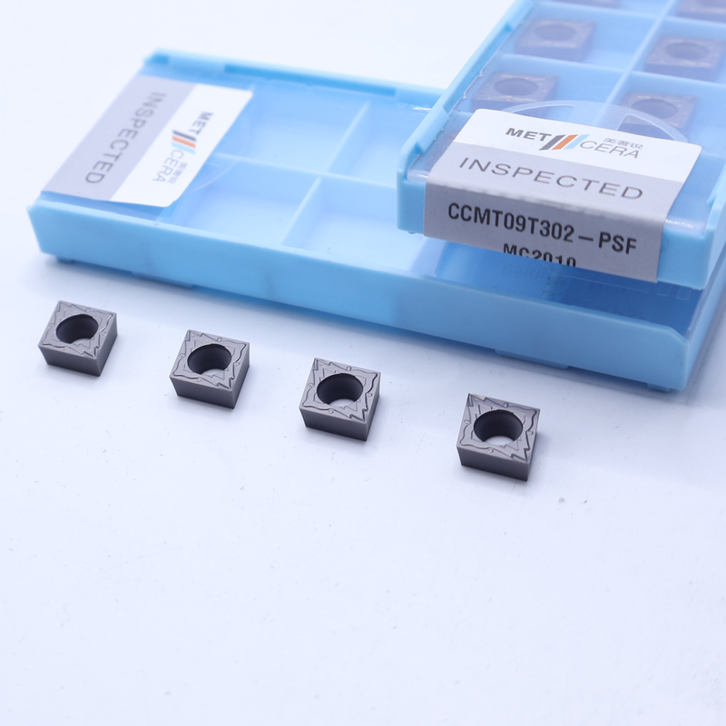 CCMT09T302 Insert à cermet CNC pour outils de tournage de tournes métalliques, outils de tournes céramiques métalliques, finition de la fraiseuse