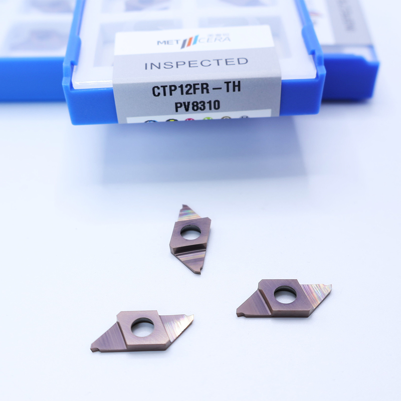 Grade PV8310 Carbure cimenté CNC Carbure insert pour coupure CTP PVD revêtu séparation indexable insert CTP12FR-TH
