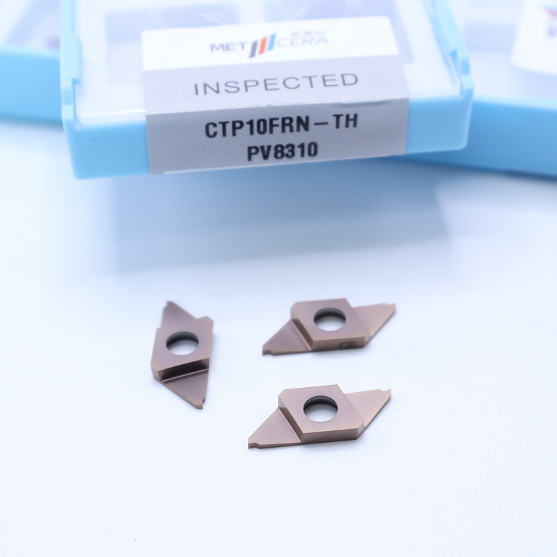 CTP10FRN-TH Insert de carbure CNC pour coupe-off PVD revêtu séparation indexable Insert à droite de coupe HV4200 Dureté CTP