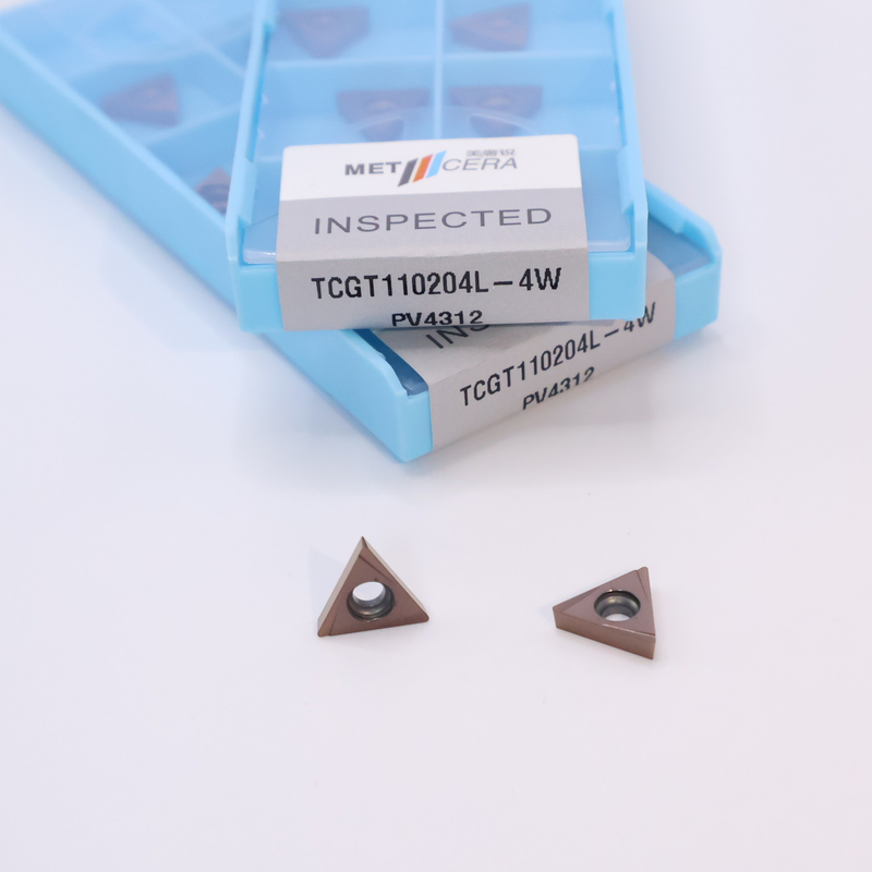 TPGT10 TPGT11 inserts de tournage de carbure pour le tournage CNC 4W disjoncteur en argent / bronze