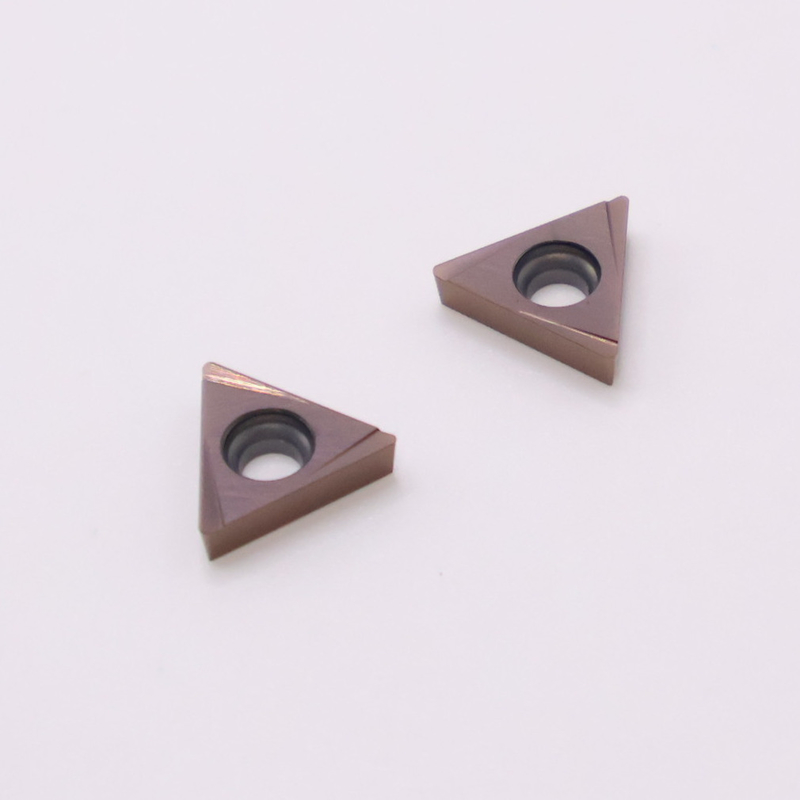 TPGT10 TPGT11 inserts de tournage de carbure pour le tournage CNC 4W disjoncteur en argent / bronze