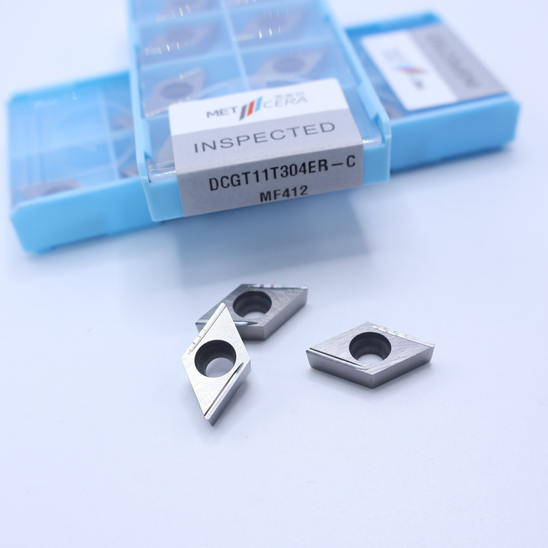 MF412/PV4312 Grade argent / bronze DCGT07 DCGT11 Carbide CNC tournant inserts avec C finition disjoncteur