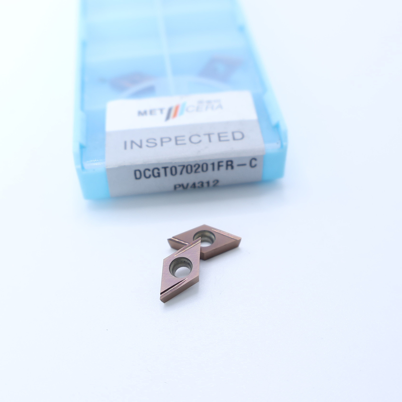 MF412/PV4312 Grade argent / bronze DCGT07 DCGT11 Carbide CNC tournant inserts avec C finition disjoncteur