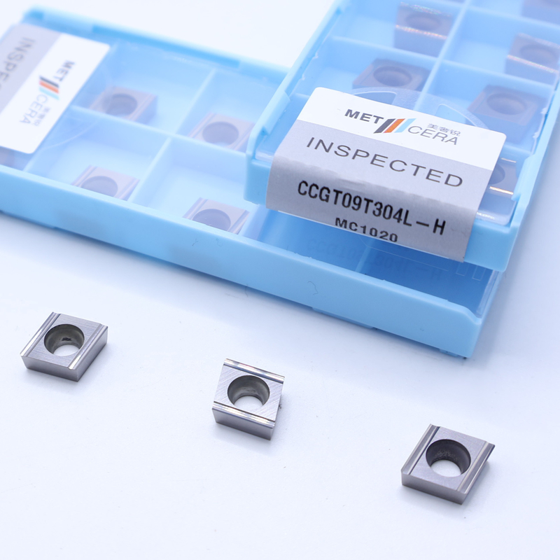 CCGT06 CCGT09 Insert de tournage CNC Cermet pour les matériaux P, insert de finition avec disjoncteur H