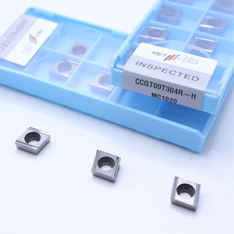 CCGT06 CCGT09 Insert de tournage CNC Cermet pour les matériaux P, insert de finition avec disjoncteur H