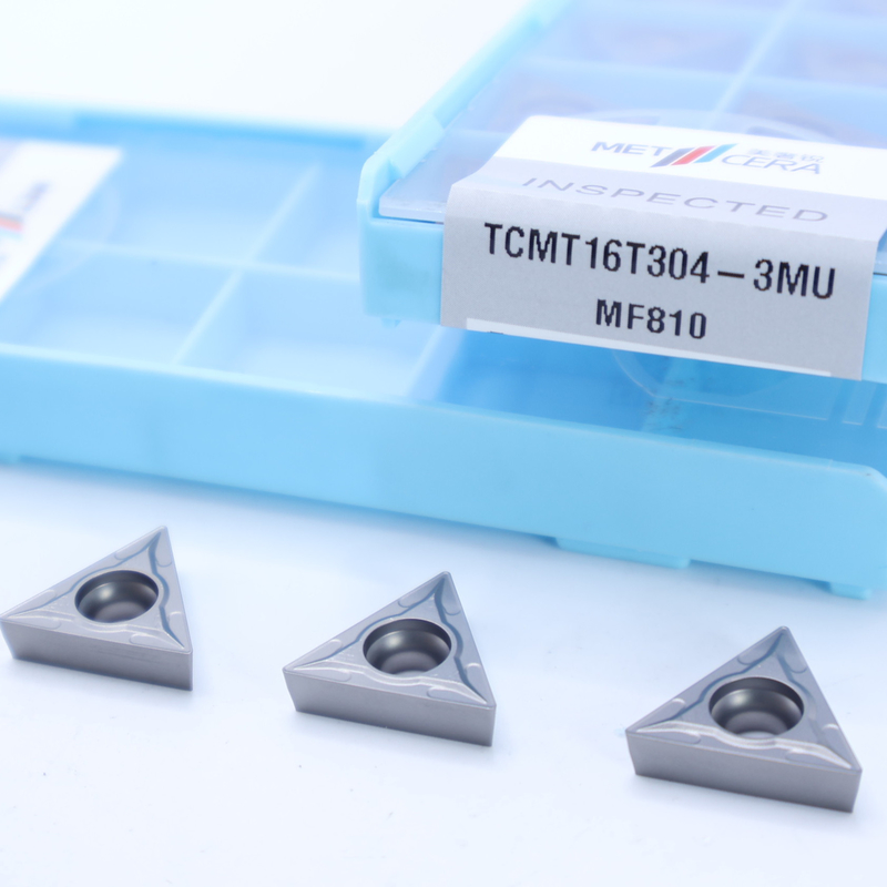 Insert de tournage de carbure TCMT09 TCMT11 TCMT16, insert CNC positif avec débroussailleuse semi-finie 3MU
