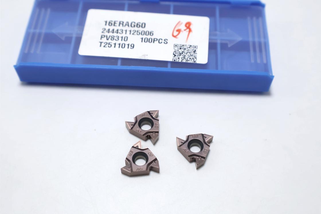 55DEG Insert de carbure indexable externe à haute résistance de coupe de fil Insert de profil partiel PVD revêtu 16ERAG55 16ERAG60