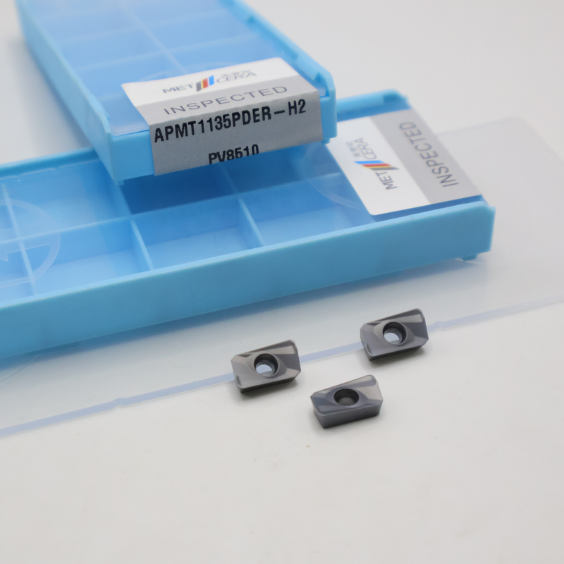 Plaquettes de fraisage au carbure à 90 degrés APMT1135PDER-H2, fraisage de face, fraisage de rainures, outils de coupe en carbure pour indexable