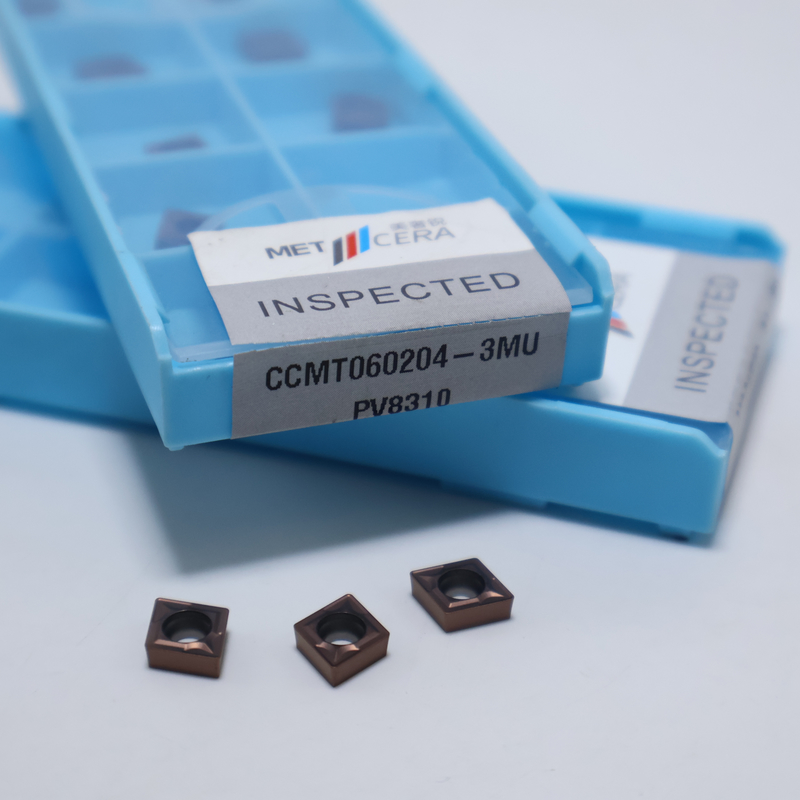 CCMT0602 CCMT09T3 CCMT1204 Insert de tournage par carbure pour l'acier, l'acier inoxydable, l'insert revêtu en PVD dans le brise-feu 3MU